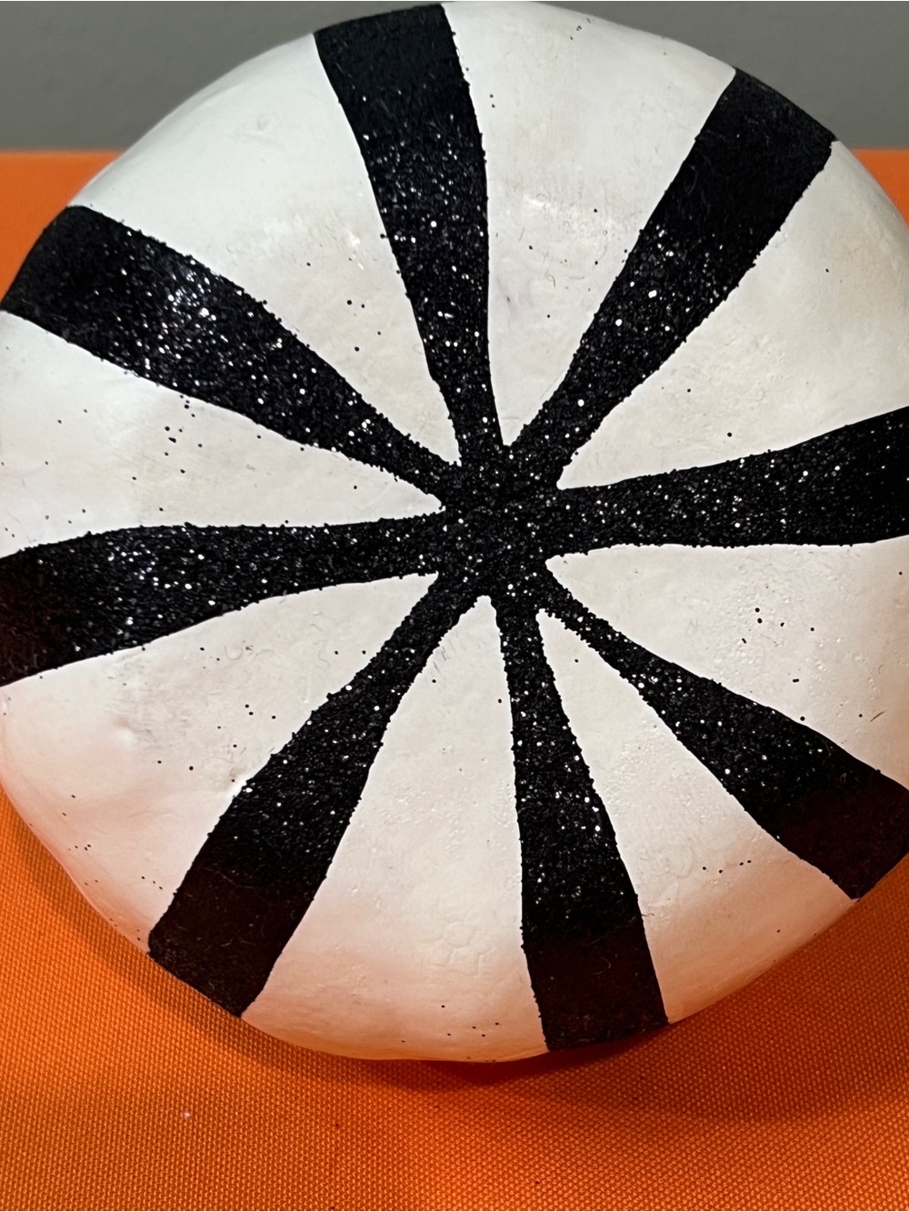 White and Black Decorative Pumpkins - Holiday Tabletop Décor - Picture 10 of 16